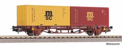 PIKO 27750 - H0 - Containertragwagen MSC, FS, Ep. V